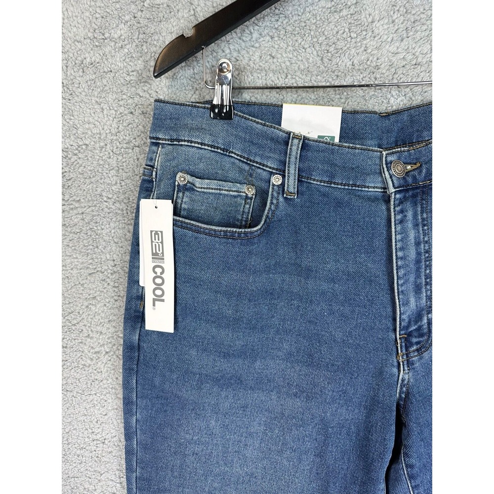 Men's Jean 32 Degrees Comfort Stretch Sweatpant Jeans Size 38x33 Denim Med Wash
